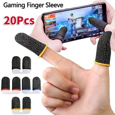 20pcs/set Touch Screen Thumbs Finger Sleeve and Left Right Gaming Triggers Smartphones Game Shooter Controller for Game Shooter