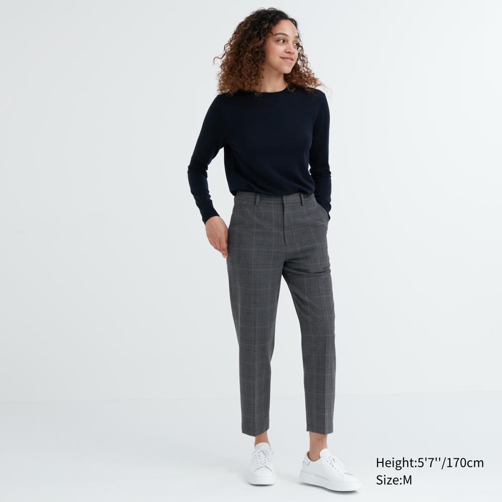 

Брюки UNIQLO Smart до щиколотки, 2WAY, длина брючины, 64, 66 см, в клетку Glen