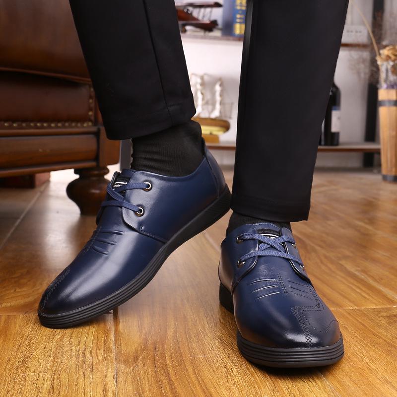 2024 New Men's Business Dress Shoes Genuine Leather England Fashion Casual Oxfords Shoes Classic Men Leather Dress Shoes Loafers