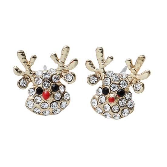 1 par de pendientes de gancho de 1 par de diamantes decorativos decorativos  populares de pedrería incrustados de pedrería incrustada de pedrería  compacta para pendientes de colgado de club comprar a buen