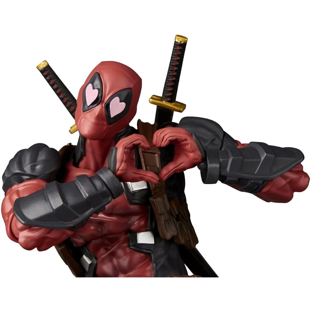 Kaiyodo Revoltech Amazing Yamaguchi Deadpool Figure 170mm Non-Scale PVC ABS Painted Articulated Collectible