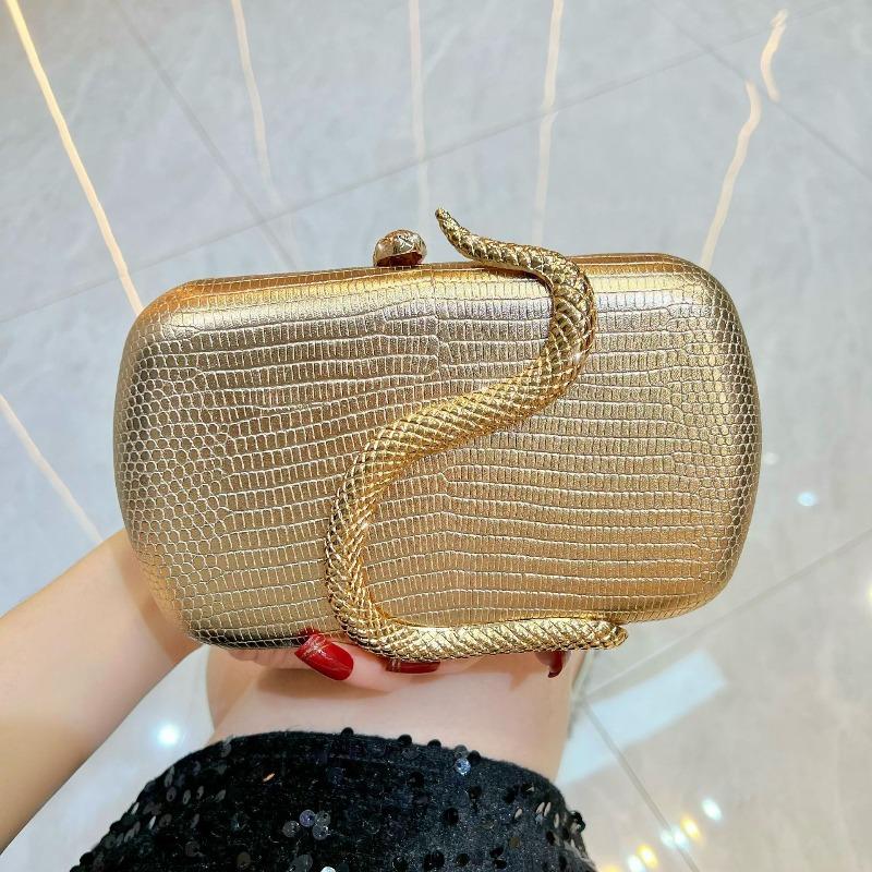 High-end Handbag - Fashionable Single-shoulder Crossbody Bag - Elegant Banquet Chain Bag for Ladies шампанского