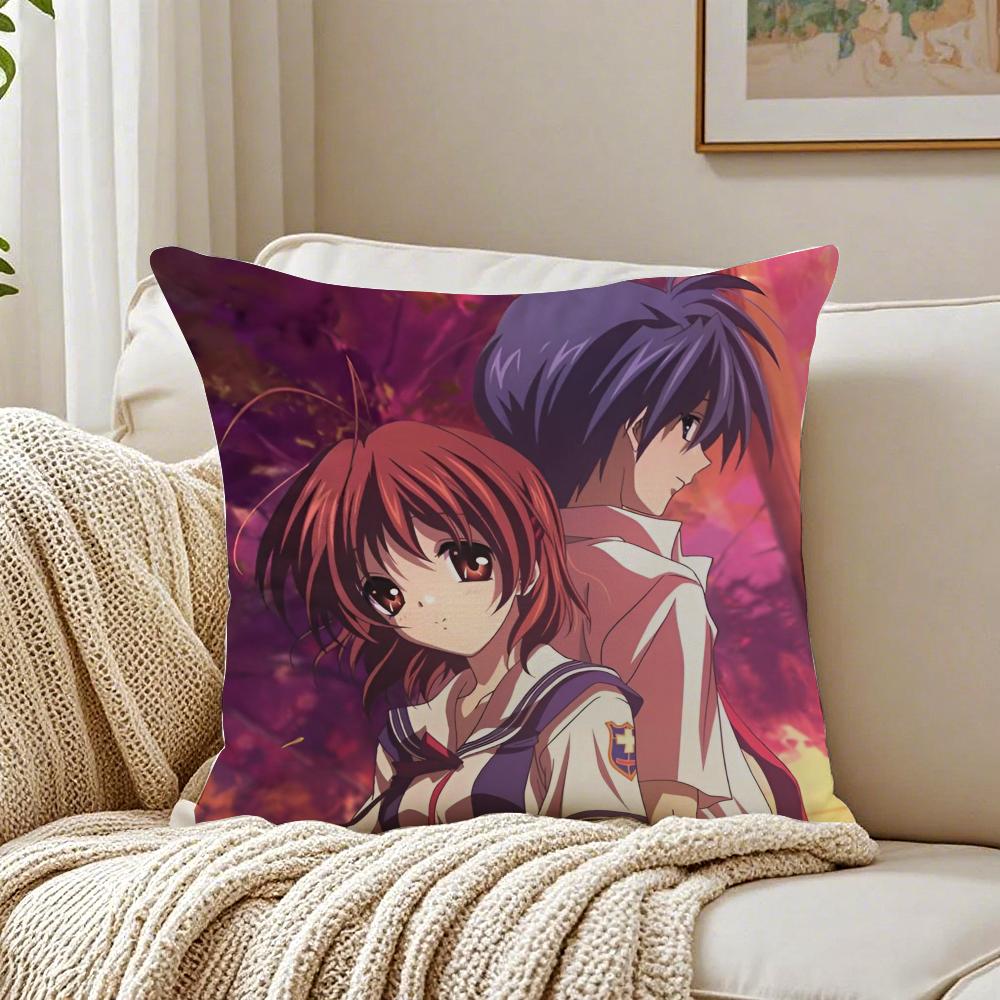 Cute Sweet Chinese Cartoon CClannad Cushion Cover Pillowcase Antidustmite living Room Sofa Decor Cushion Room