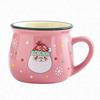 Kawaii New Christmas Mugs Ceramic Cups Santa Claus Elk Figurines Creative Gift For Office Home Milk Coffee Tea Cup Couples