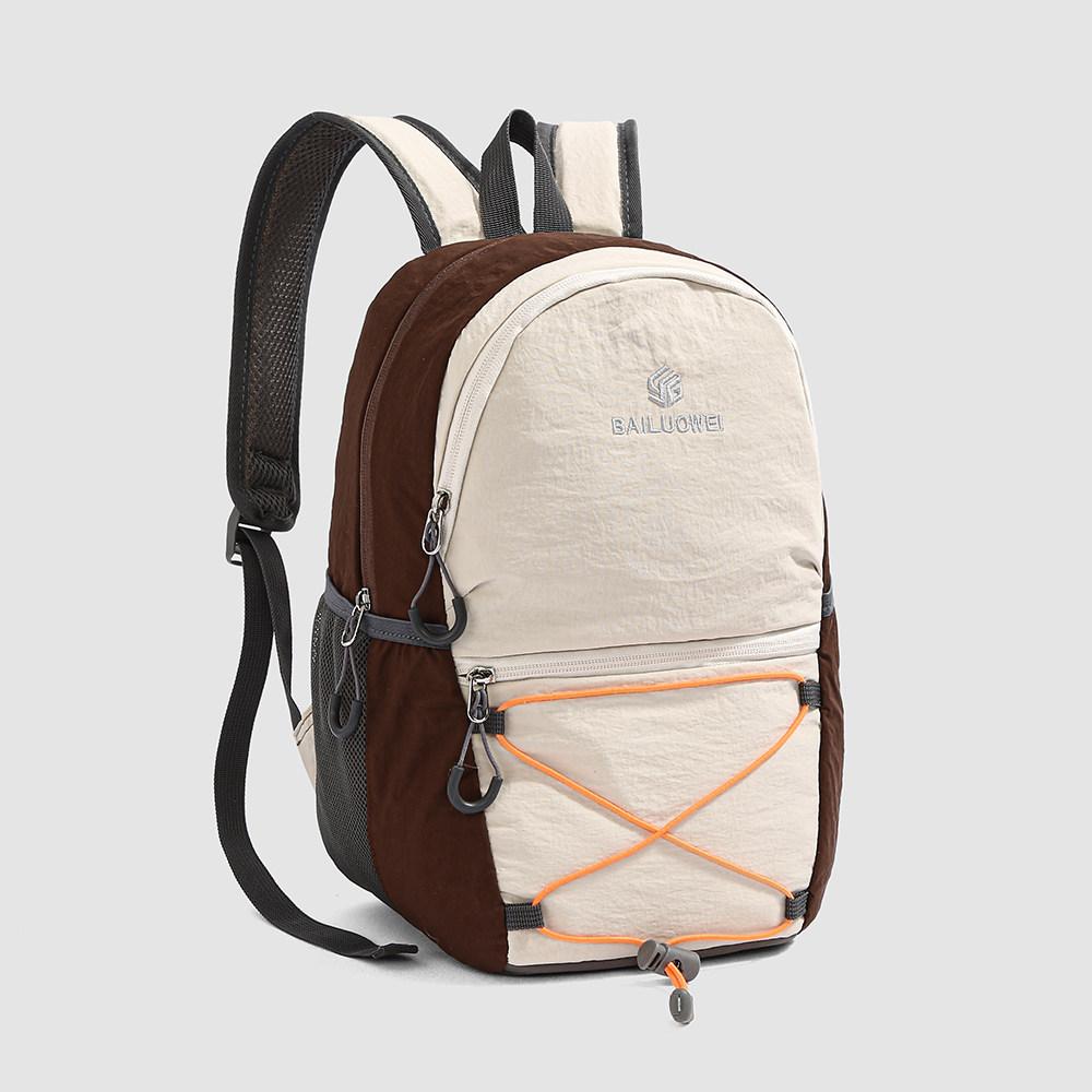 Schoolbag Outdoor Lightweight Small Backpack Men's and Women's Contrasting Colors Mountaineering Bag Sports Leisure Travel Bag Daily Commuter Small