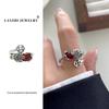 Bague chat Lanzhi en argent sterling 925 – Bijou de luxe léger pour index ouvert