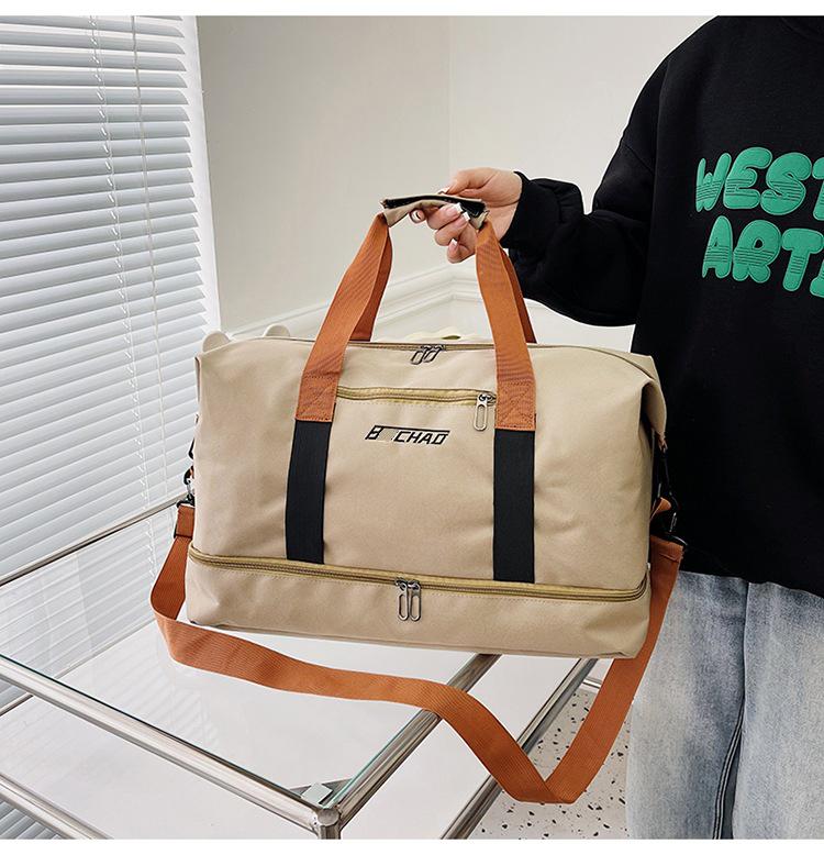 Waterproof Large Capacity Lightweight Travel Bag with Shoe Compartment for Business and Short Trips