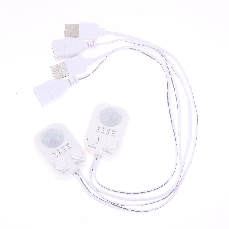 1/2 Stück DC 5V-24V USB PIR Menschlicher Bewegungssensor Detektor Schalter Körper Infrarot Bewegungssensor Timer für LED Lichtleisten