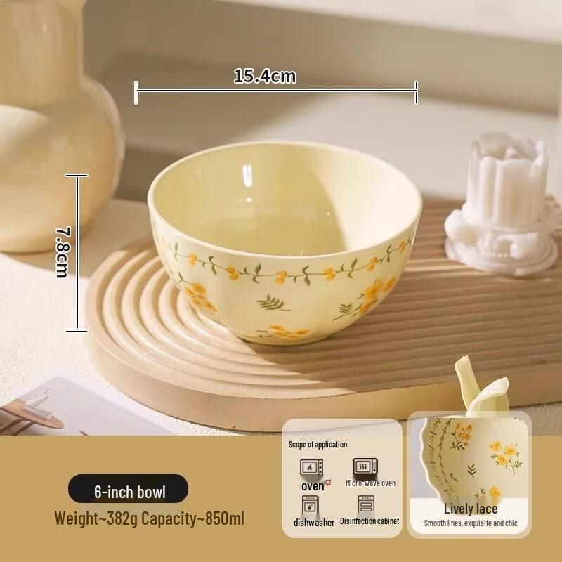 Yuzhuxun Ceramic Rice Noodle Bowl Set