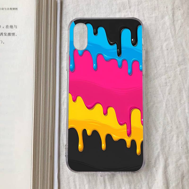 Melting Trans Pride LGBTQ Phone Case For iPhone 11 12 13 14 Mini Pro Max XR X XS TPU Clear Case For 8 7 6 Plus SE 2020