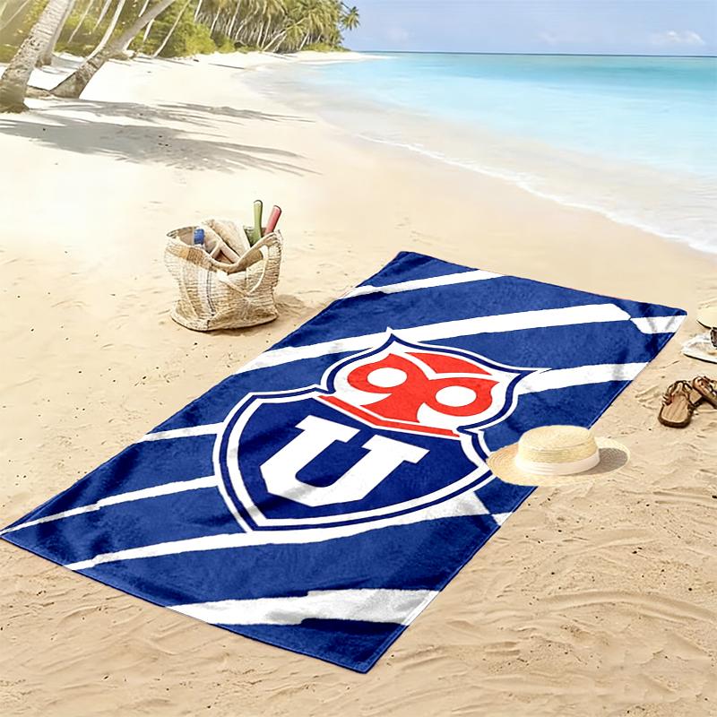 Universidad de Chile Print Beach Towel, Large Soft Quick Dry Towel for Beach Camping Swimming