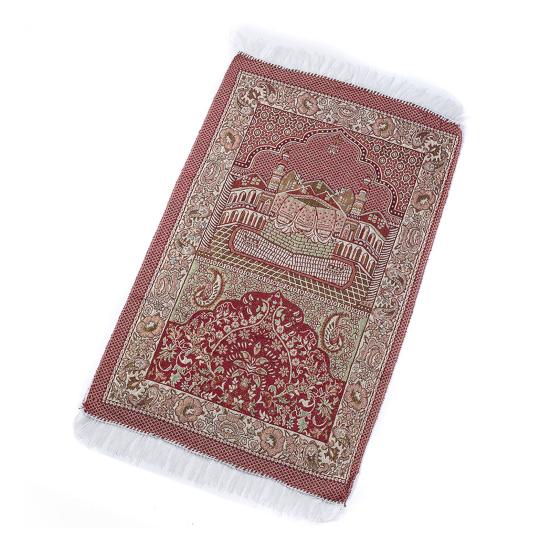 Dywanik podłogowy antypoślizgowy wygodny bawełniany styl bliskowschodni mata do modlitwy z frędzlami dekoracja domu