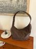 Korean Retro Matte Suede Large Tote - 2025 Women's Crossbody & Shoulder Bag