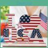 Unique American Independence Day Decor Wooden Letter Ornament For Festive Celebrations
