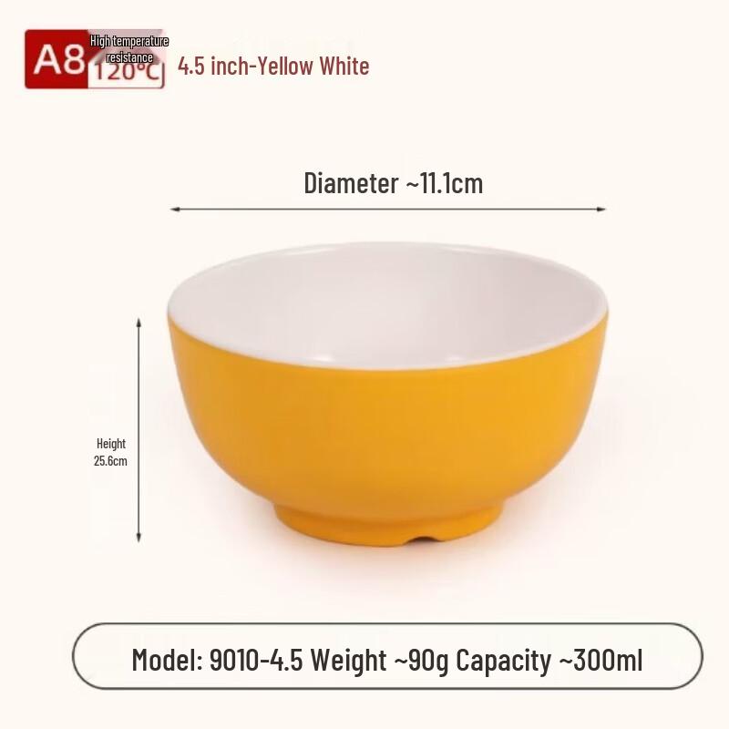 Melamine Two-Tone Small Bowl