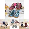 Rutschfeste Robuste Sohle Hundeschuhe Für Pudel Und Teddyhunde Warm Und Gemütlich In Rosarot Und Blau