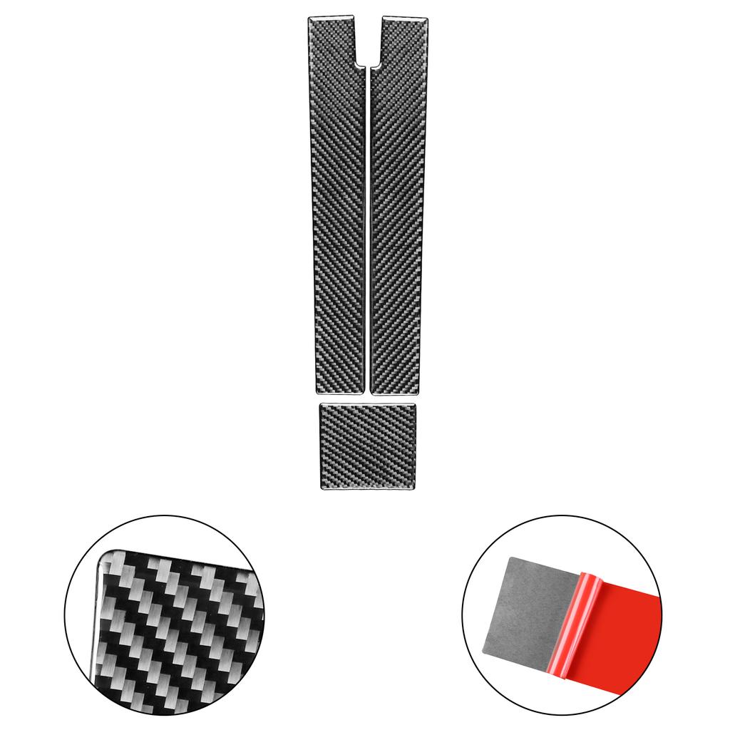 For Porsche Panamera 2010-2016 Real Carbon Fiber Rear Armrest Box Panel Trim Cover Car Interiors Accessories Decoration Sticker