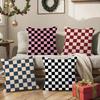 Simple And Stylish Checkerboard Pattern Pillow Case Sofa Living Room Bedroom Headboard Backrest Cushion Square Cushion