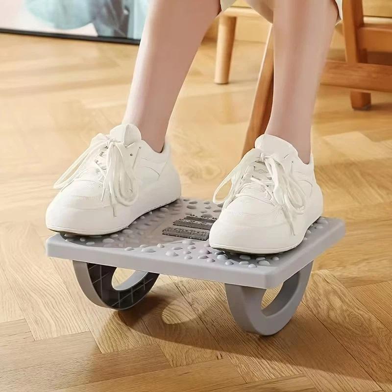 Ergonomische Wipp-Fußstütze mit massierender Oberfläche, rutschfester Basis für Büro, Zuhause, unter dem Schreibtisch zur Linderung von Beinermüdung