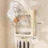 Wall Mounted Hair Dryer Storage Rack Curling Iron Holder Bathroom Organizer Storage Shelf Bathroom No-Drilling Kitchen Lid Rack