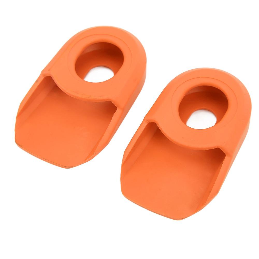 2PCS Capa de Manivela de Bicicleta Anti-Fricção Silicone Bota de Manivela de Bicicleta Manga de Braço de Manivela Manutenção de Bicicleta