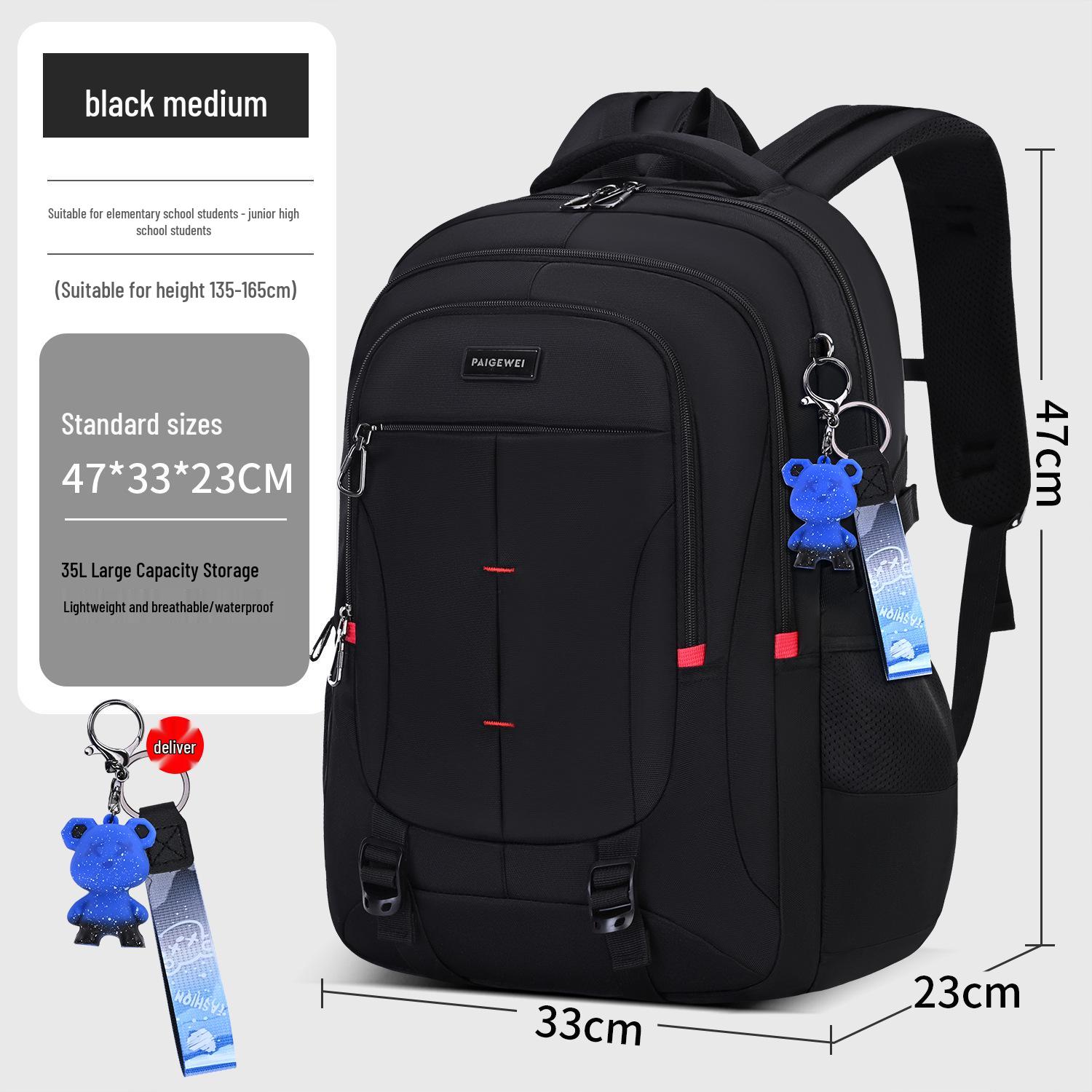 2026 Large Capacity Backpack for Boys - Ergonomic Design for Middle & High School Students Backpack Only