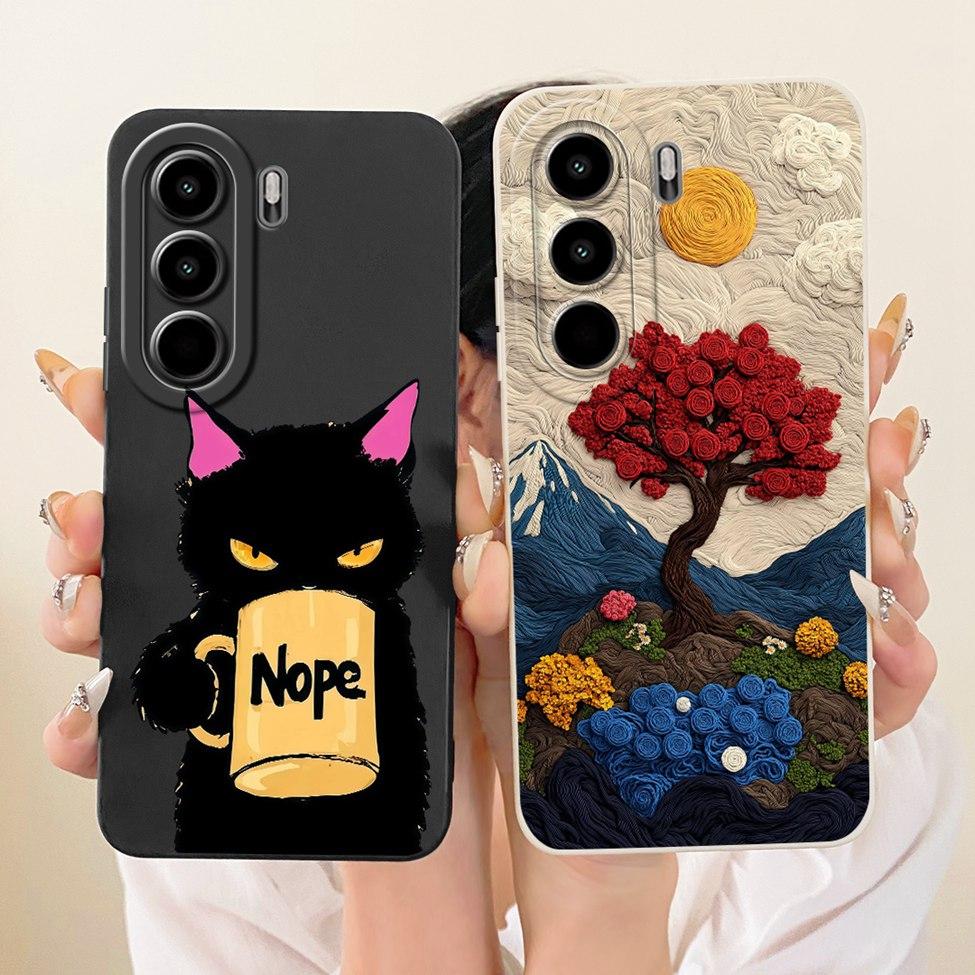Casing For ITEL Power 70 5G Cover Fashion Cartoon Cute Funny Painted Silicone Phone Case For ITEL P673L