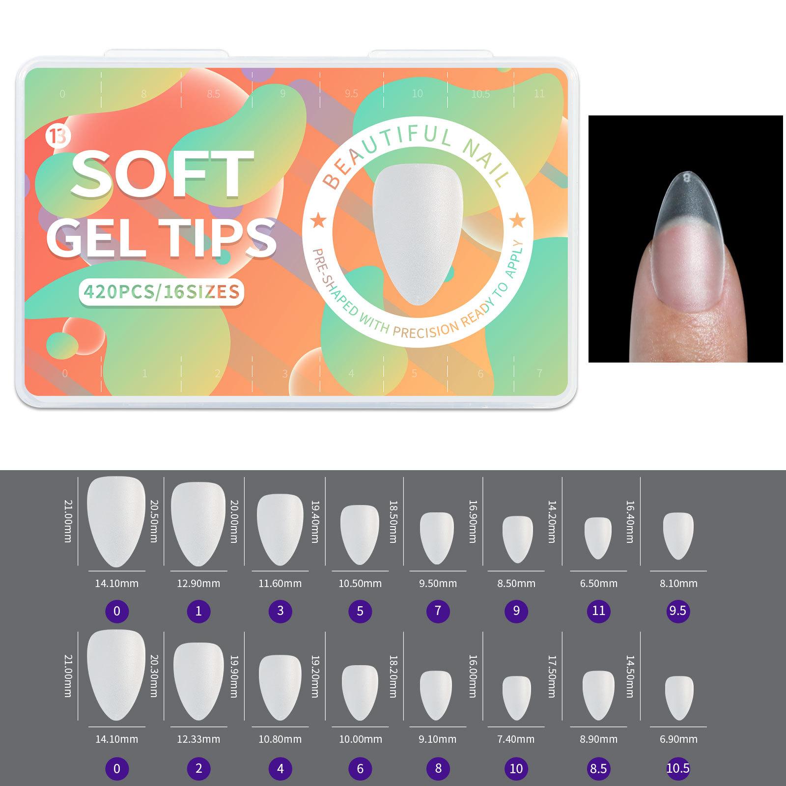 

Ультракороткие матовые пластины для дизайна ногтей, ультратонкие и не оставляющие следов капли воды, миндаль, без гравировки и шлифовки накладных ногтей