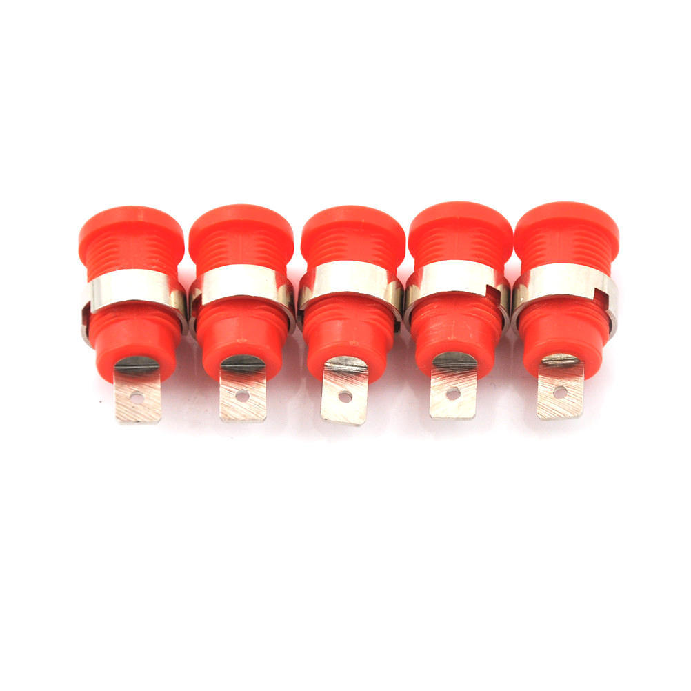 New 10Pcs 4mm Banana Female Jack Socket Panel Mount Binding Post