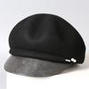 Australia Imported Wool Beret Women's Autumn and Winter Temperament Cap Retro Octagonal Hat Warm Pleated Pumpkin Hat
