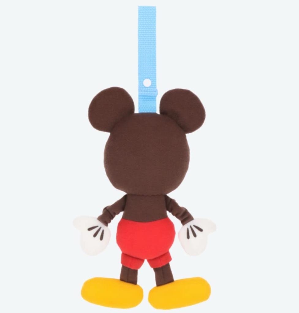 Disney Mickey Mouse Baby Toy with Belt for Wearing, Makes Sounds, Tokyo Disney Resort Exclusive, Baby Toy