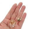 1:12 Scale Miniature Vintage Chandelier Gold/silver Crystal Light Model  Doll House Accessories