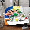 1pc Crayon Shin chan Blanket Soft All Season Throw with Vibrant Design, Perfect for Home, Travel, and Gifts, Ideal for Naps and Camping