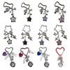 Stylish Star Charm Keychain for Watches and Bags Sturdy Alloy Jewelry Accessory Portable Designs