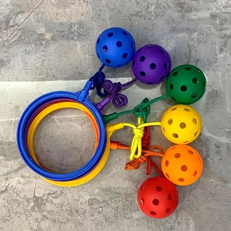 Lemon Jump Ball Swing Ball Tie Foot with Bounce Sense System Training Equipment Game Props Bounce Ankle Ring Bounce Fitness Ball Magic Wheel