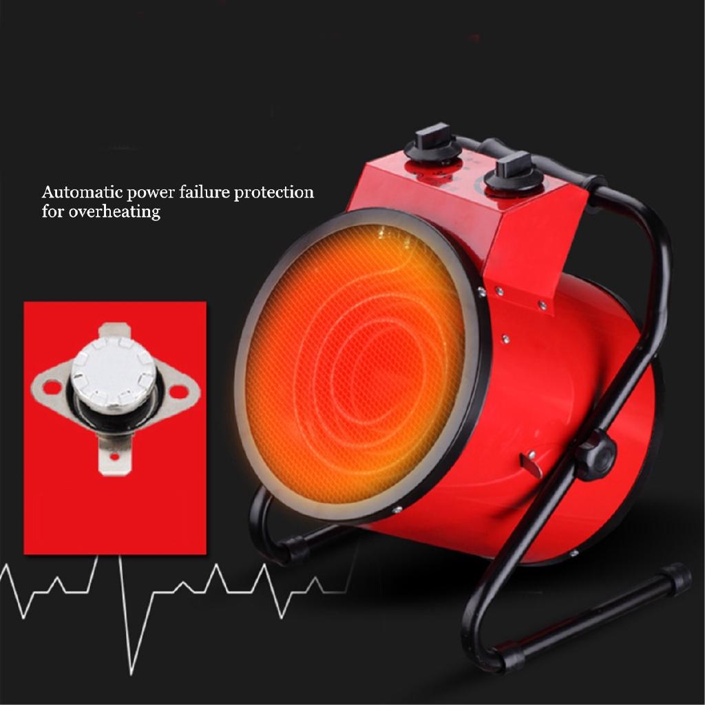 220V 3000W Commercial Warm Heater Blower Air Workshop Space Garage Heating Appliances Industrial Electric Heater Fan