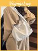 Minimalist Canvas Tote Bag With Zipper For Casual Daily Use