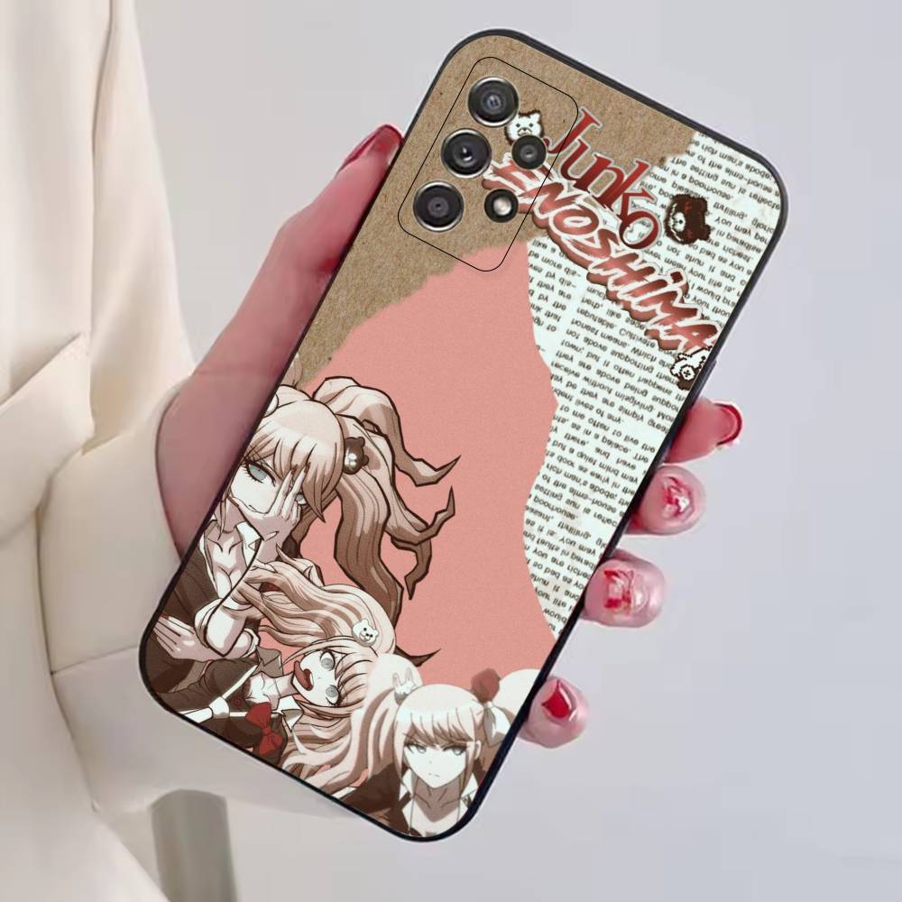 D-Danganronpa Game Junko Enoshima Phone Case Black Silicone Soft For Samsung S25,S24,S21,S22,S23,S30,Ultra,S20,Plus,Fe,Lite
