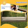 House-Designed Wooden Sandbox, Outdoor Sandpit, with Blackboard, Toys, Sink, Seats, Flags, for Ages 3-7 Years - Grey