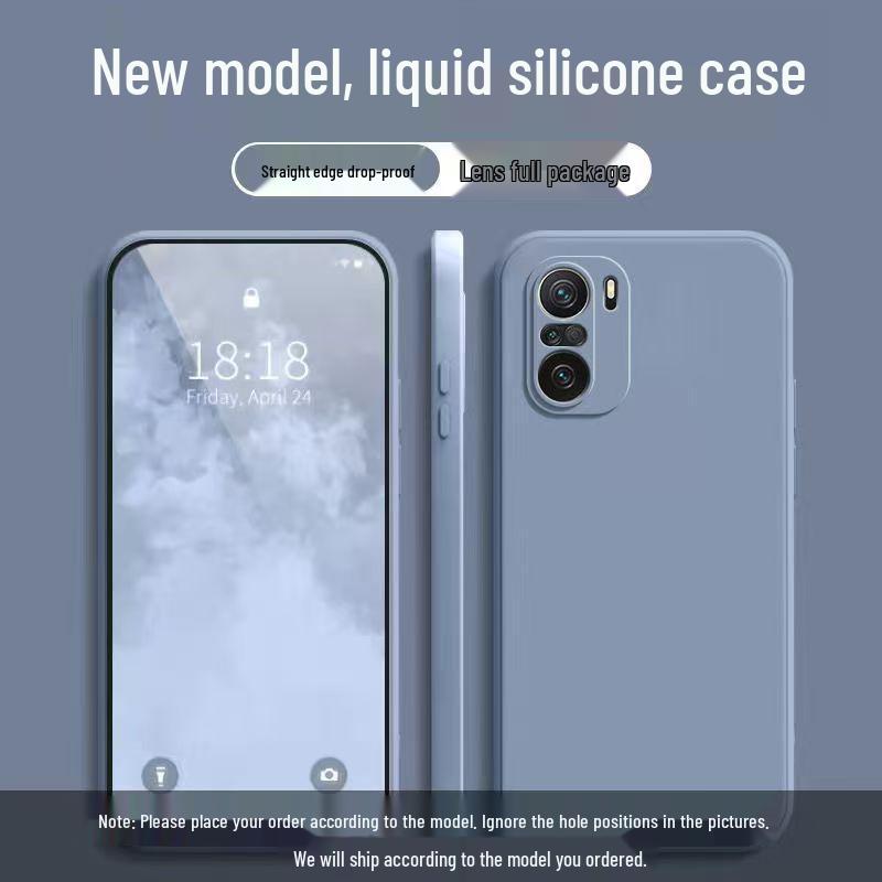 Redmi K40 Pro+ Liquid Silicone Anti-Drop Solid Color Phone Case