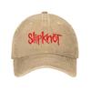 SlipknotsLogo Baseball Caps Vintage Distressed Denim  Sun Cap Unisex Women Outdoor Running Golf  Unstructured Soft Caps Hat