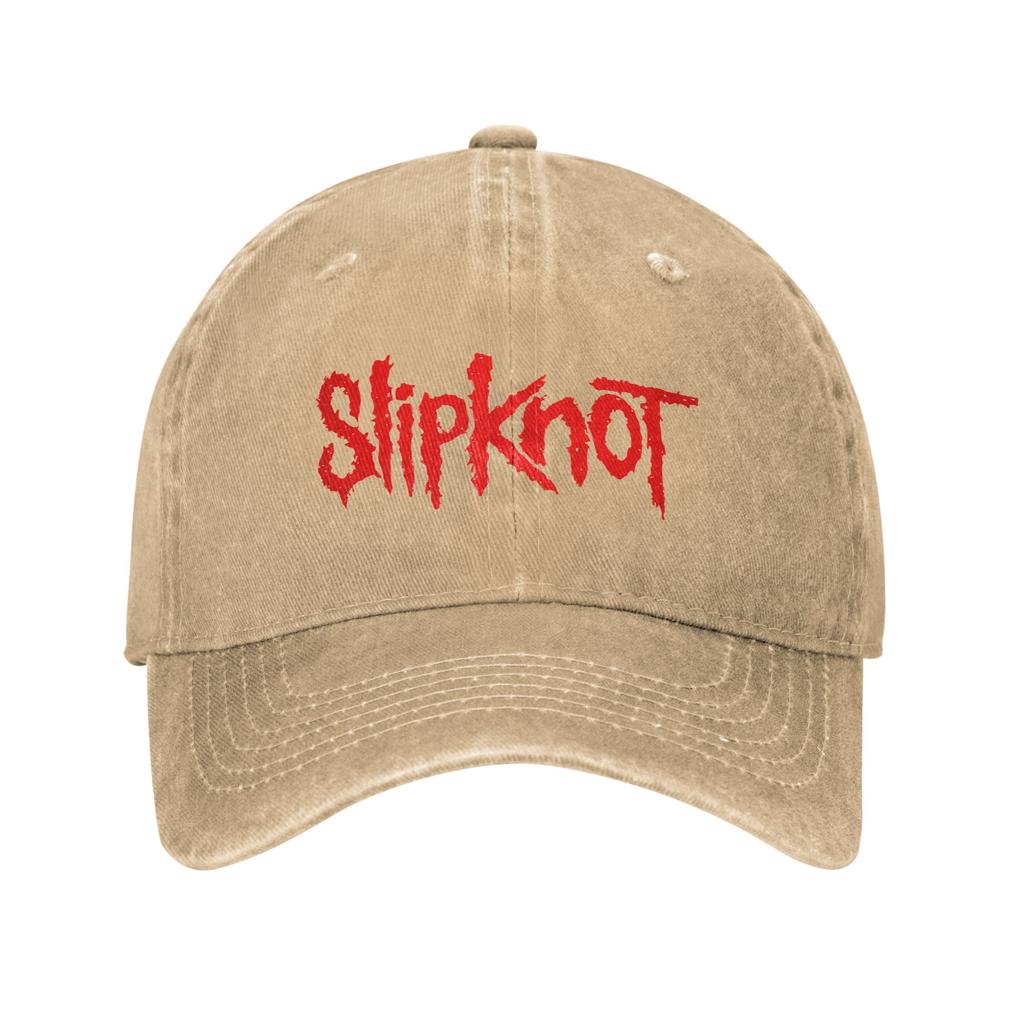 SlipknotsLogo Baseball Caps Vintage Distressed Denim Sun Cap Unisex Women Outdoor Running Golf Unstructured Soft Caps Hat