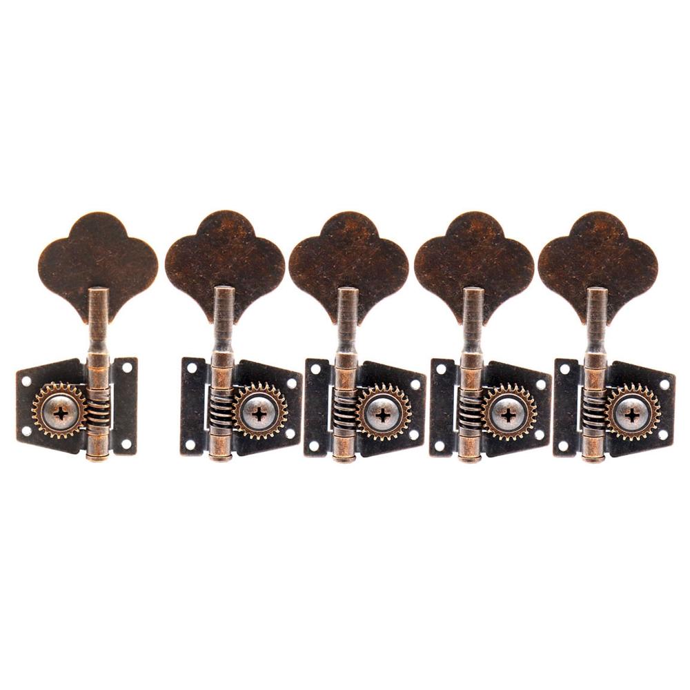 2L3R3L2R3L3R1L4R4L1R Open Gear Bass 5-String Tuners Tuning Pegs Keys Machine Heads For Bass Guitar Chrome Gold Black