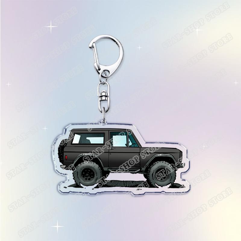 Vintage Classic Old Truck Keychains for Accessories Jewelry Retro Vector Car Keyrings Fans Friends Gifts
