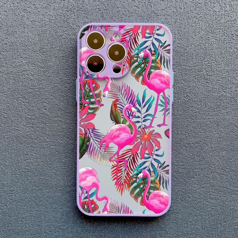 

Pink Red Flamingo Phone Case For iPhone 11 12 13 Mini 16 15 14 Pro Max Phone Cover X XS XR 15 14 7 8 Plus Shockproof Back Coque iphone 12Mini