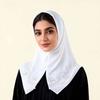 Hot Diamond Solid Color Women's Headscarf Cover Ethnic Style Pearl Snow Imitation Square Scarf
