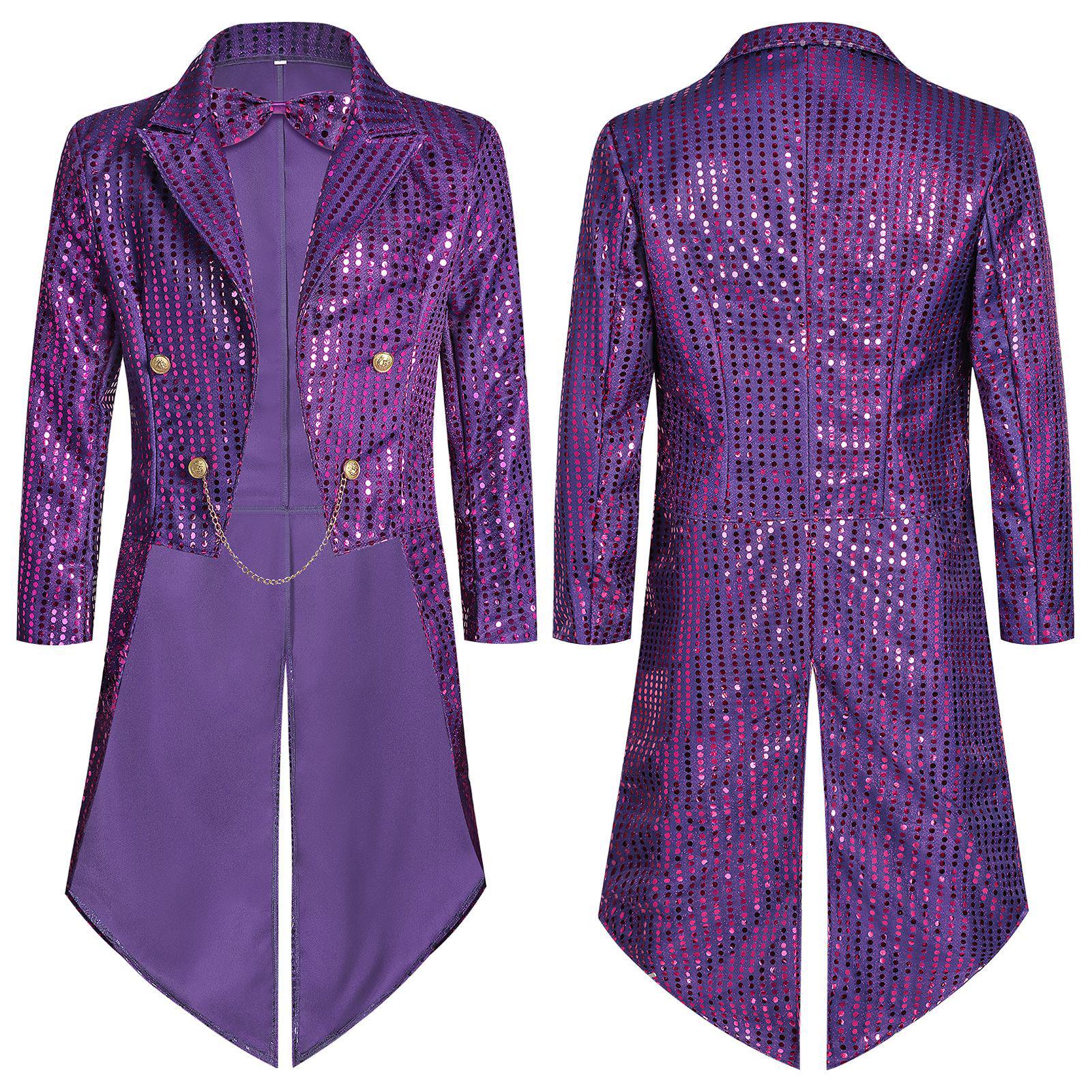 Irish Green Sequined Tailcoat for Halloween