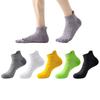 1 Paar Herren Outdoor Knöchelsocken Stoßdämpfend und Rutschfest Sportsocken Schweißabsorbierend und Atmungsaktiv Frotteesohle Socken