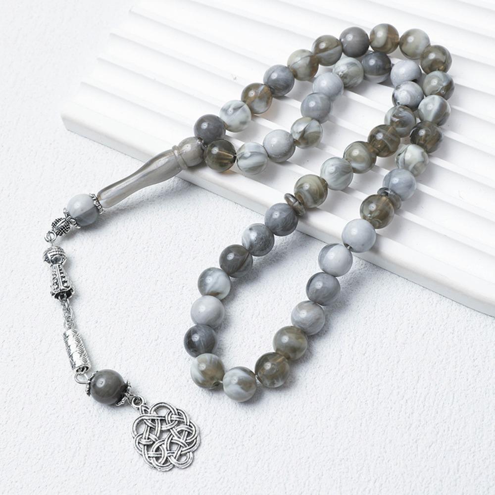 Imitation Beeswax Prayer Hand String 10mm Acrylic Beads Rosary Bracelet Wrist Bracelet  Daily Use