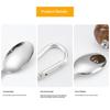 3Pcs Portable 430 Stainless Steel Tableware With Carabiner Outdoor Camping Picnic Knife Fork And Spoon Set Travel Tableware